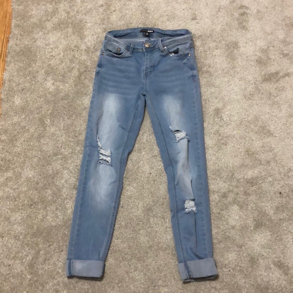 ripped jeggings